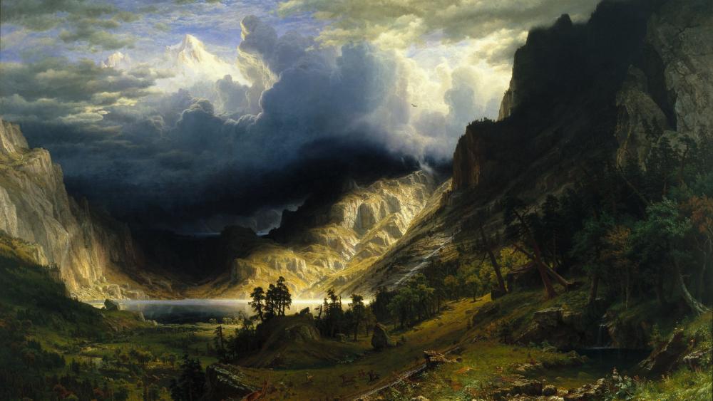 Majestic Mountain Landscape Awaits Your Senses wallpaper