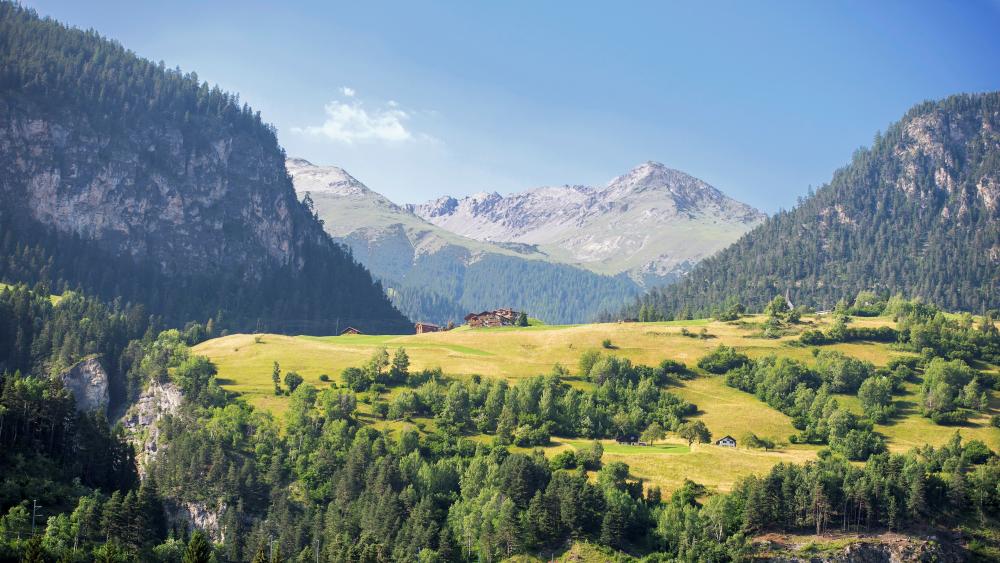 Breathtaking Mountain Landscape Wallpaper wallpaper