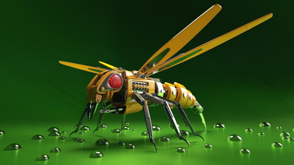 Robot bee wallpaper