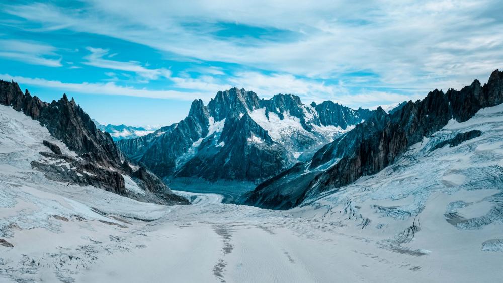Majestic Mountain Landscape in 4K Resolution wallpaper