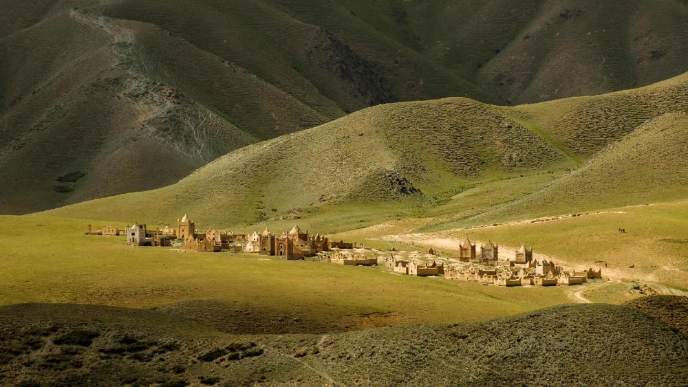 Serenity of Abandoned Villages in Nature's Embrace wallpaper