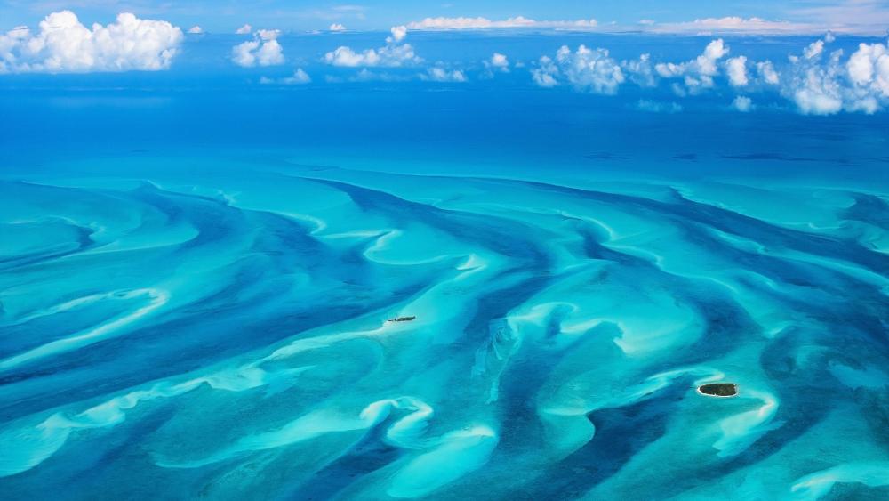 Serenity of Tropical Waters wallpaper