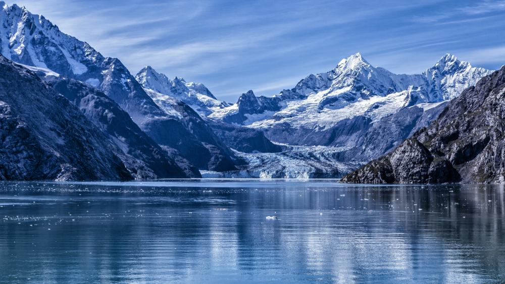 Majestic Glacier Reflections wallpaper