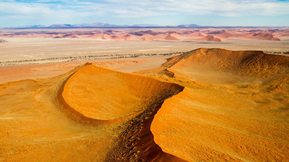 Desert Dunes Under a Vast Sky wallpaper
