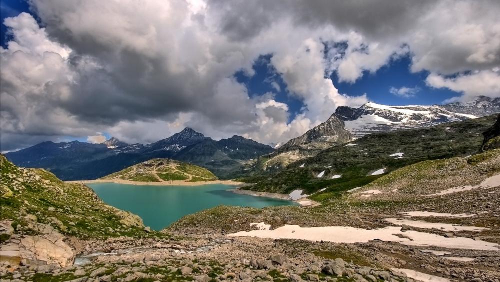 Serenity of Mountain Reflections in Nature's Canvas wallpaper