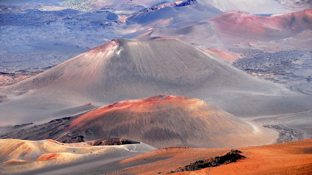 Erupting Wilderness in Vibrant Hues wallpaper