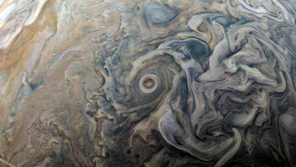JunoCam Detail of Jupiter's Atmosphere wallpaper