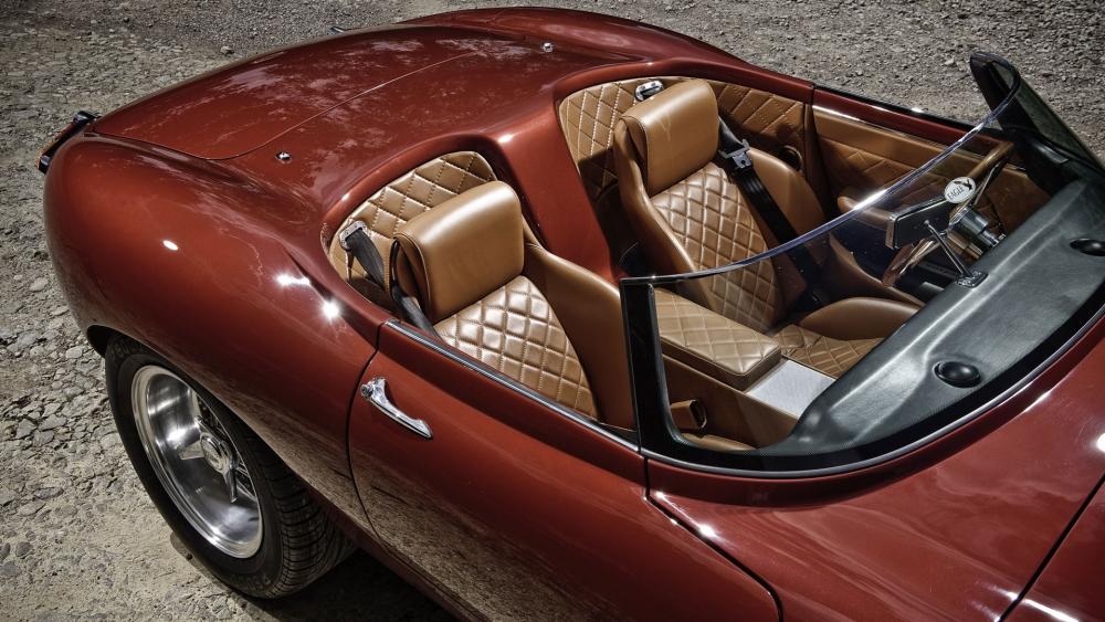 Classic Convertible Elegance in Rich Brown Tones wallpaper