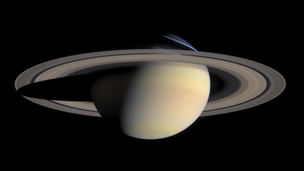 Cassini Orbiter Image of Saturn wallpaper