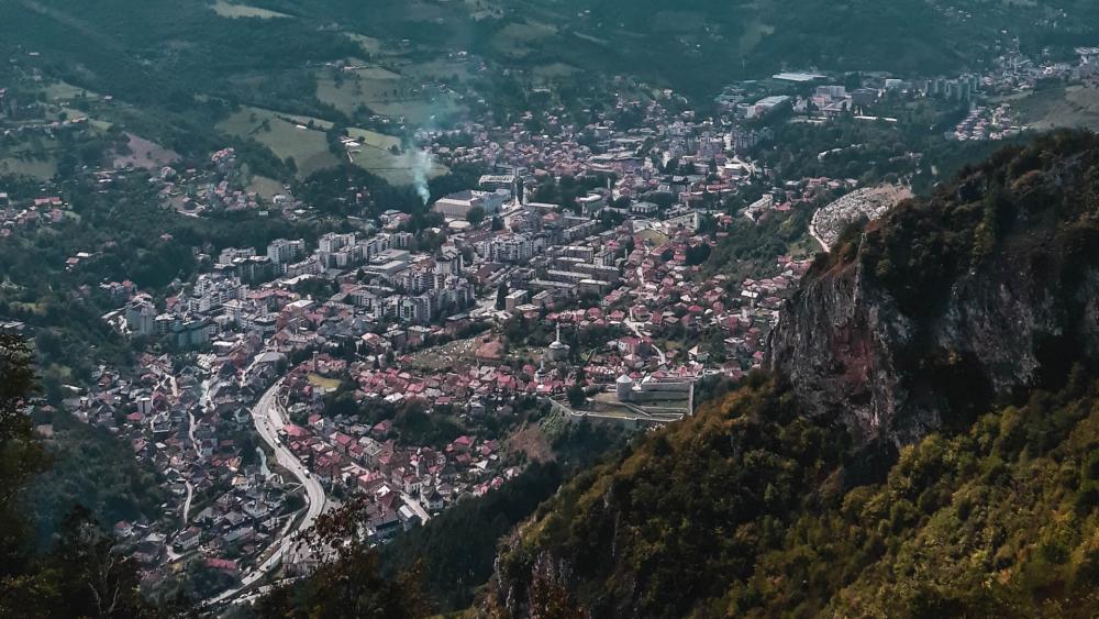 Beautiful view in Travnik wallpaper
