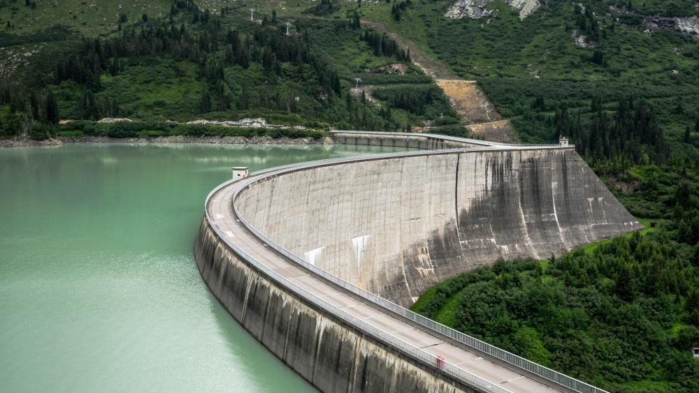 Dam of the Kops Reservoir wallpaper