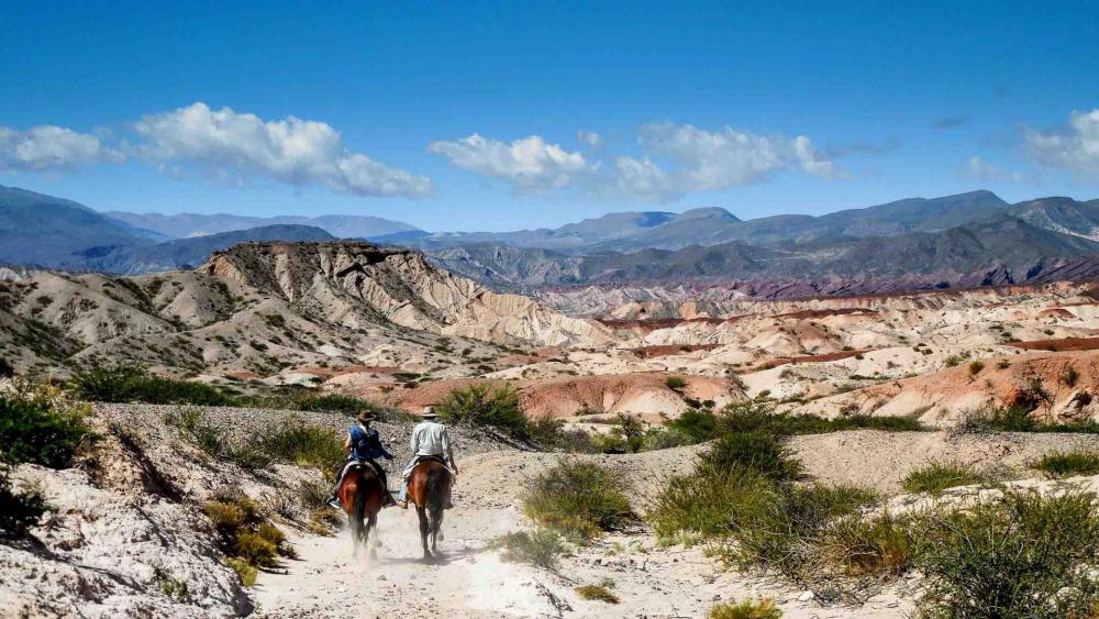 Horseback riding in Salta (Argentina) wallpaper