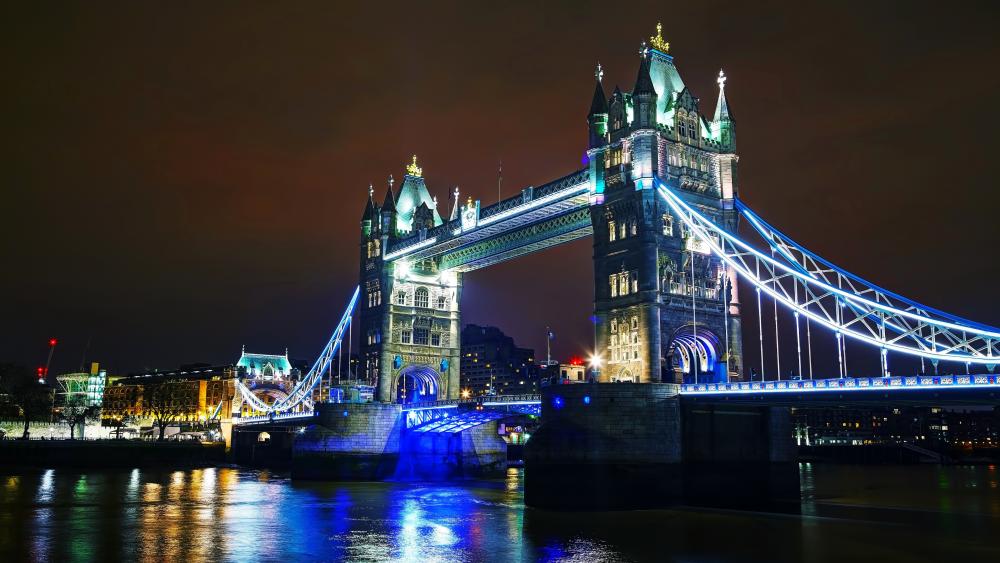 Tower Bridge by night wallpaper