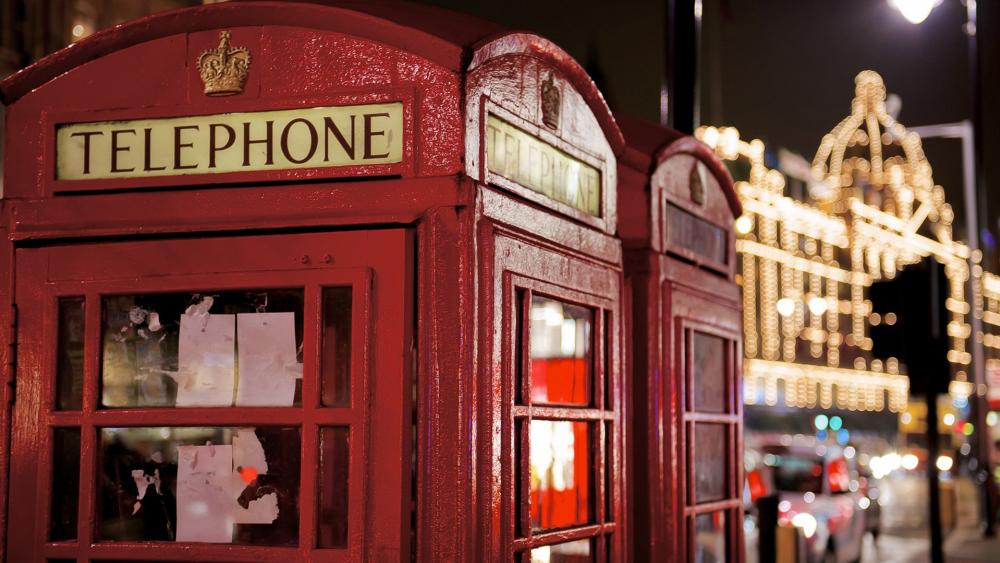 London  phone booth wallpaper