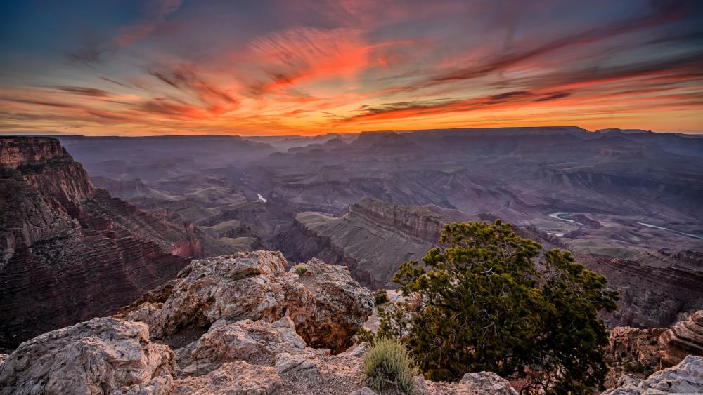 Sunset from Lipan point (Grand Canyon) wallpaper