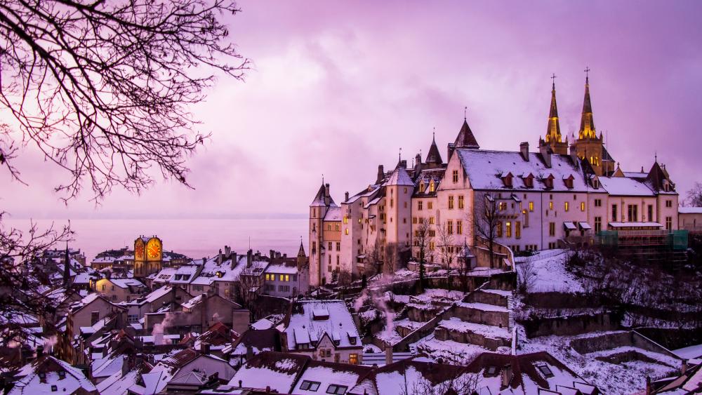 Neuchâtel Castle wallpaper