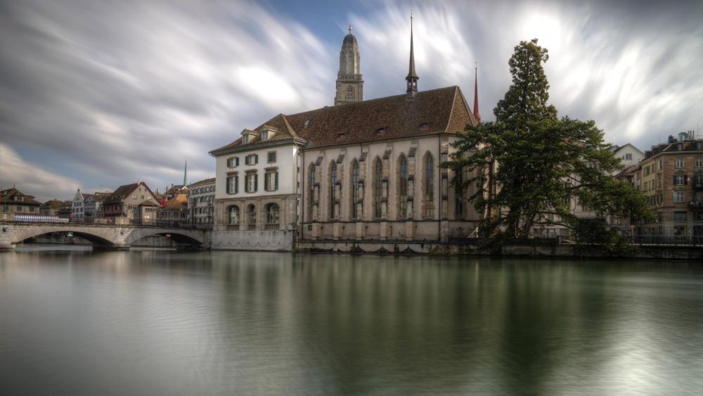 Limmat River, Zurich wallpaper
