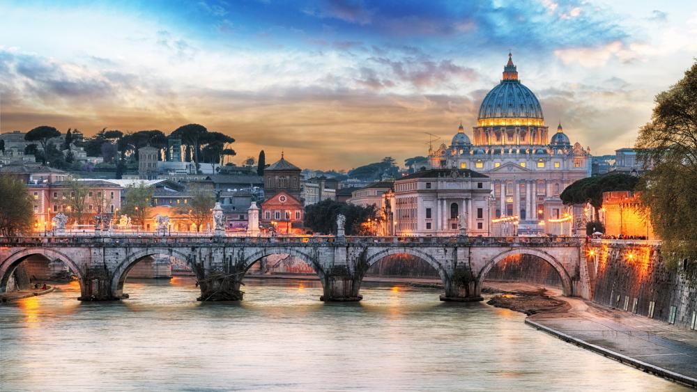 St. Angelo Bridge, Rome wallpaper