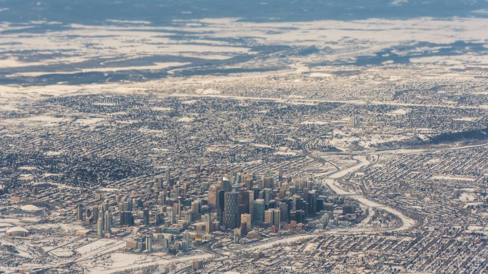 Winter in Calgary, Alberta wallpaper