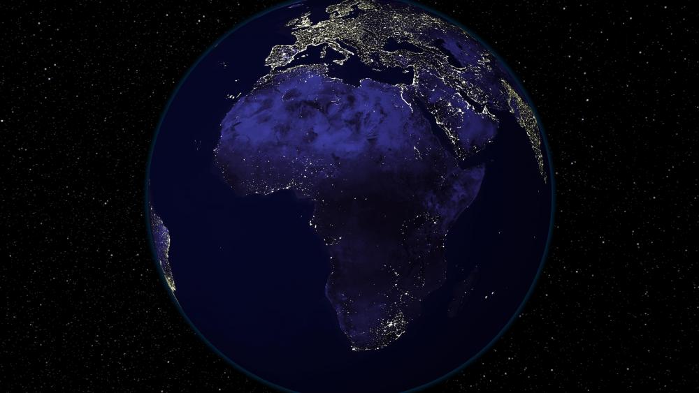 Light and Dark Image Pair: Africa (Night) wallpaper