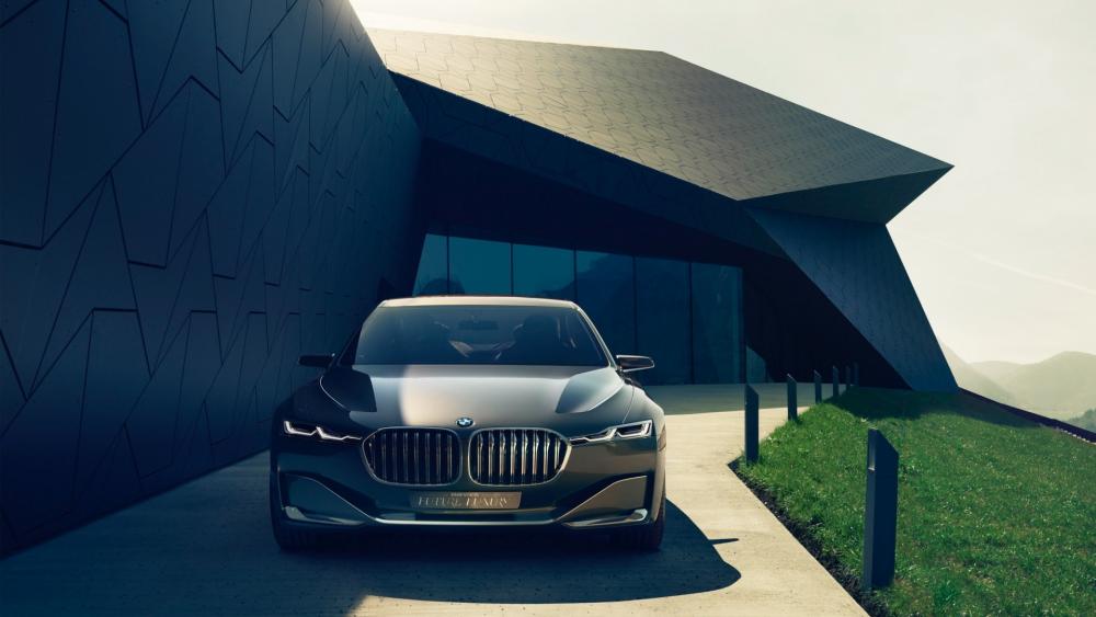 Sleek BMW Highlights Modern Architectural Elegance wallpaper