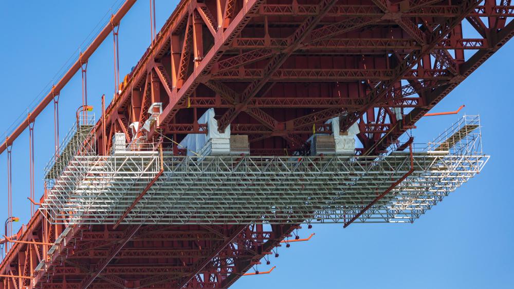 Golden Gate Bridge Suicide Barrier Installation wallpaper