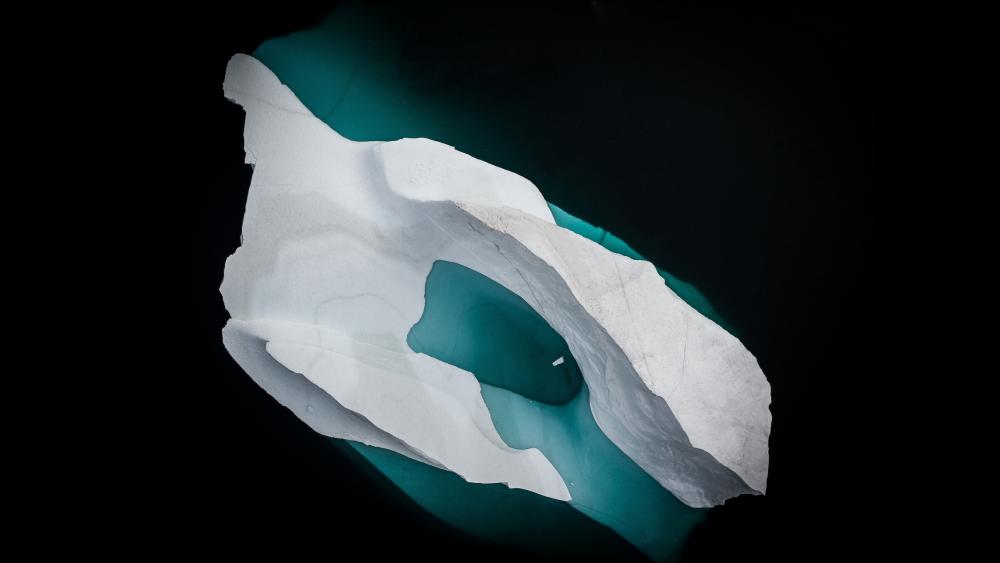 Melting iceberg wallpaper