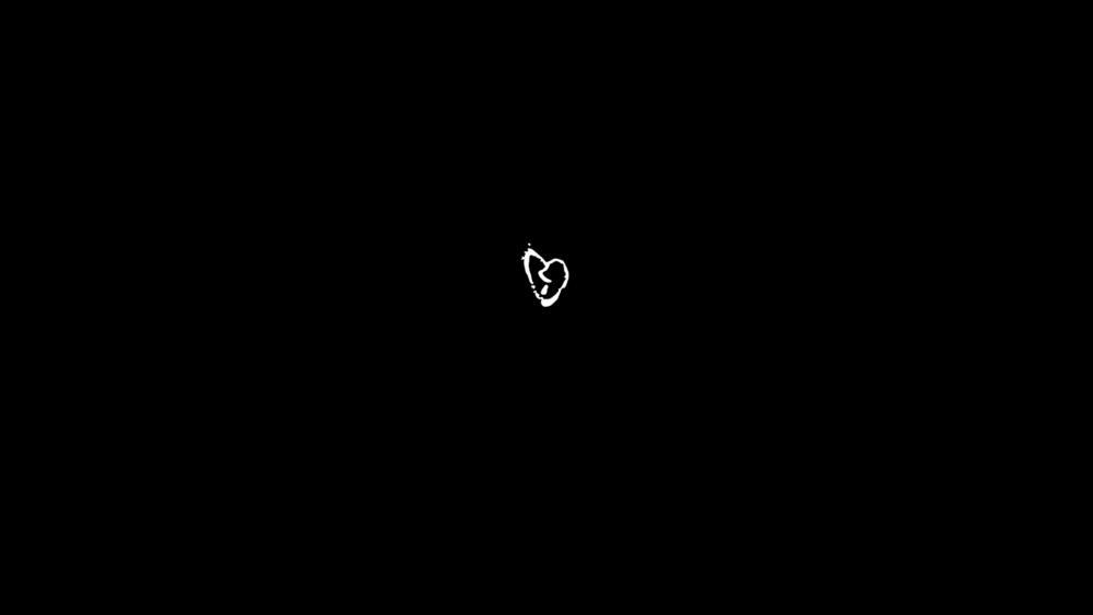 Monochrome Heart in the Abyss wallpaper