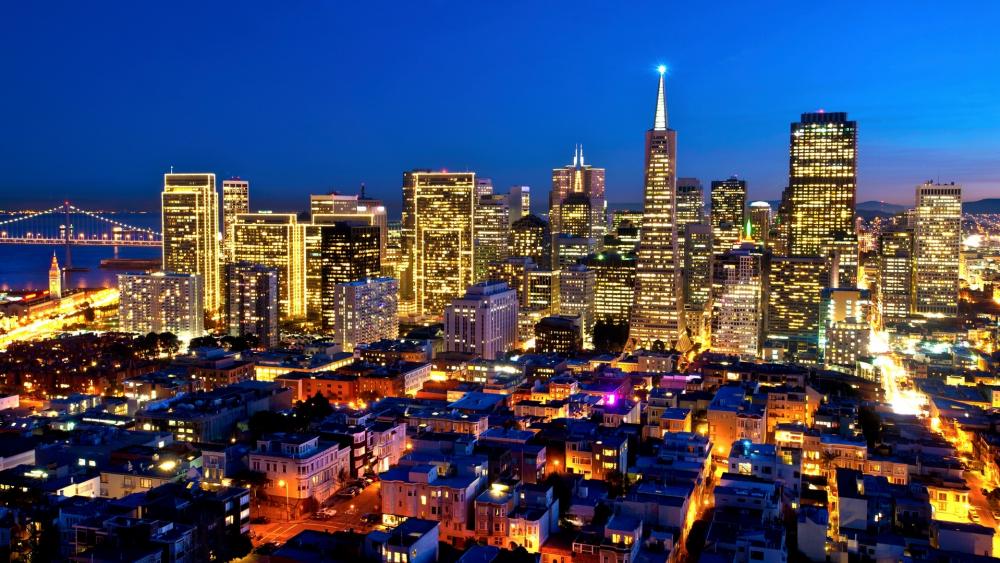 Lights of San Francisco wallpaper