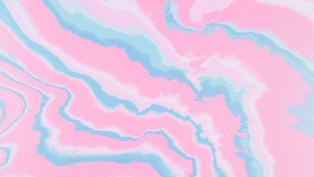 Pink, white, and blue abstraction wallpaper