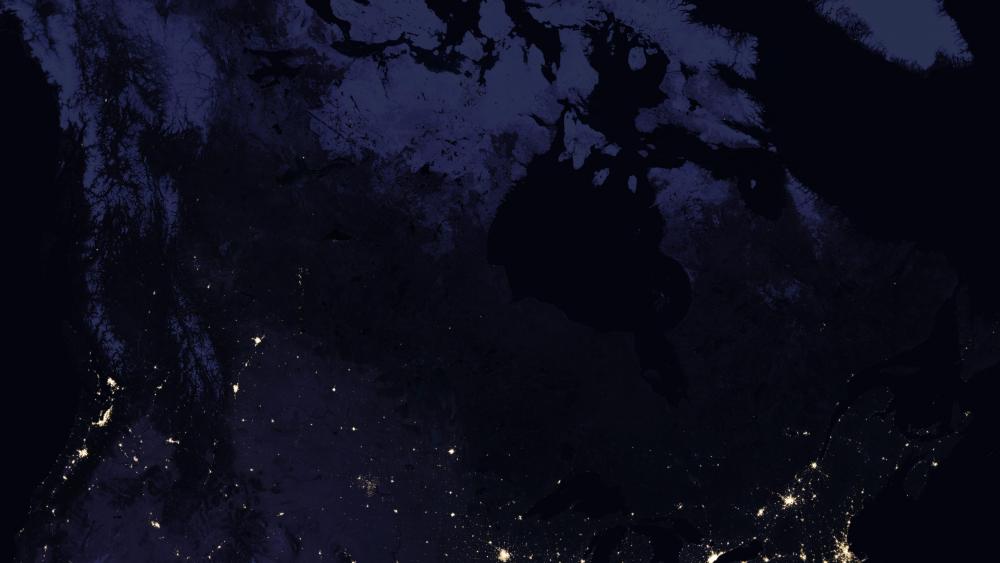 Canadian Night Lights 2016 wallpaper