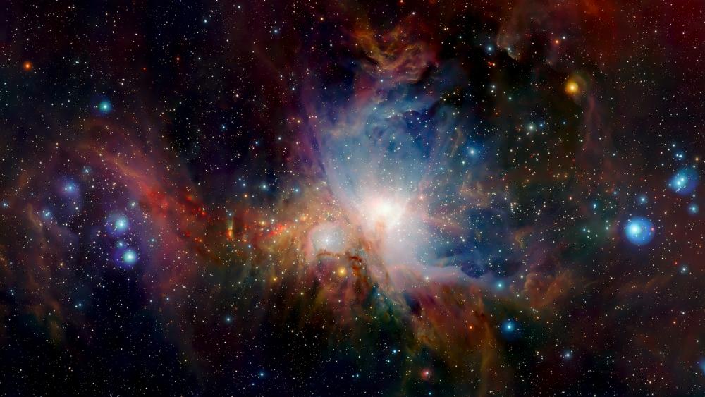 Stellar Nursery in Cosmic Splendor wallpaper