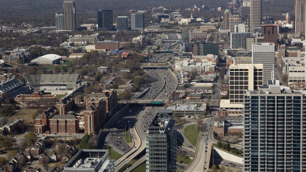 Panoramic View of Atlanta wallpaper