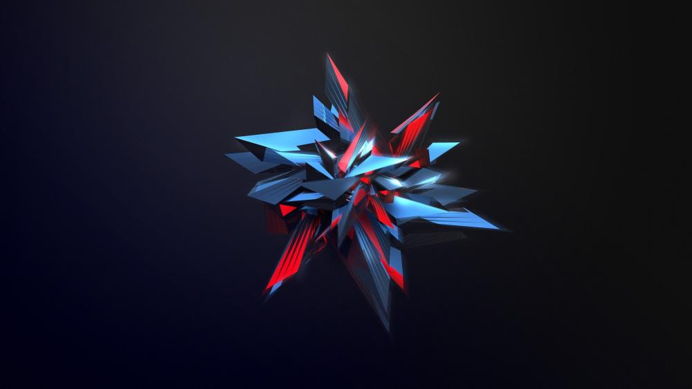 Shattered Dimensions in Blue and Red wallpaper