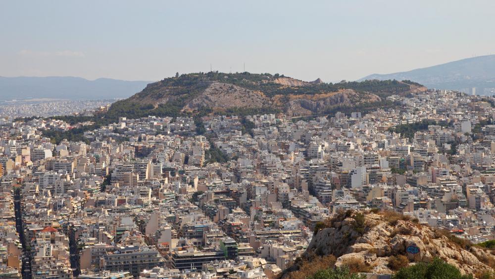 View from Lycabettus in Athens wallpaper