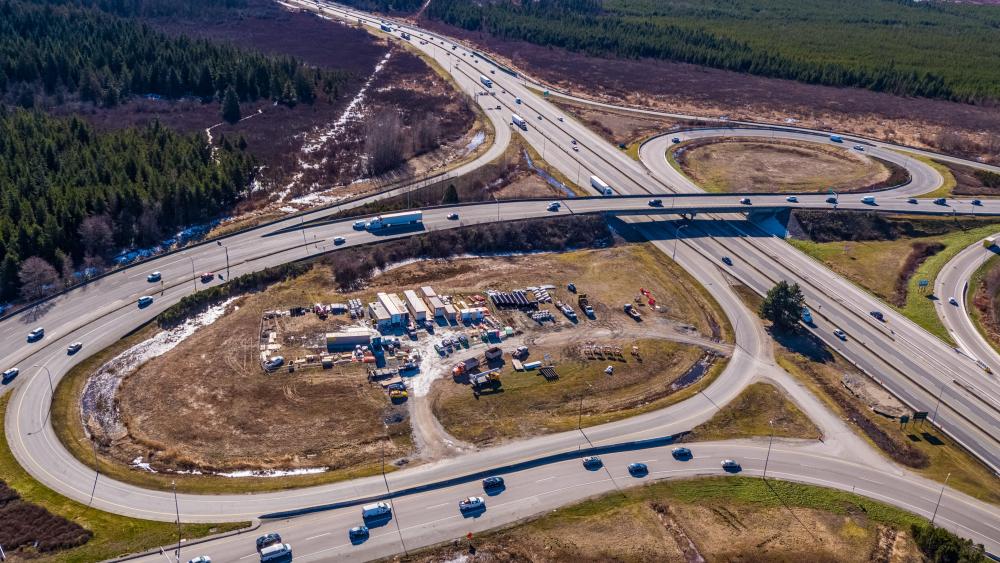 Aerial Photo Highway 91 & Highway 17 Interchange wallpaper
