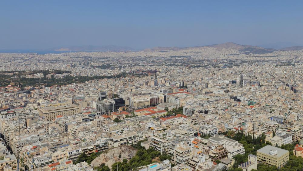 Panorama of Athens from Mount Lycabettus wallpaper