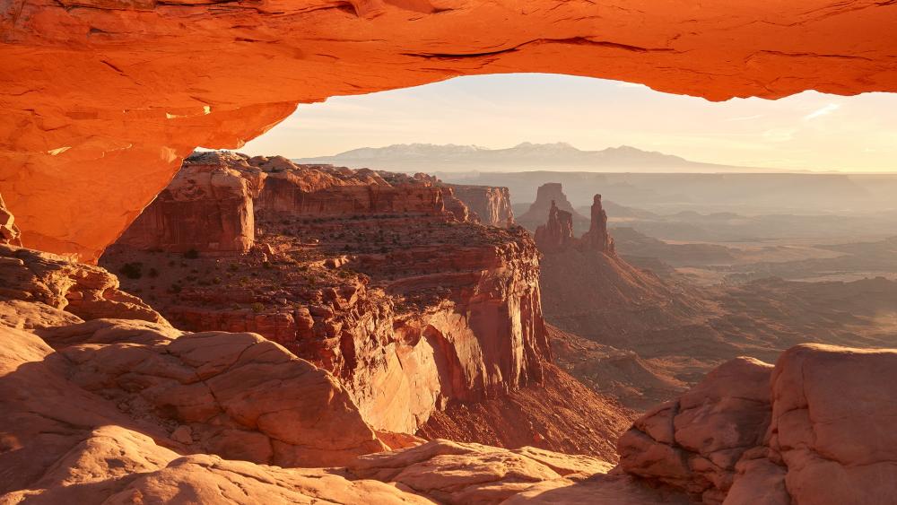 Majestic Canyon View at Sunrise wallpaper