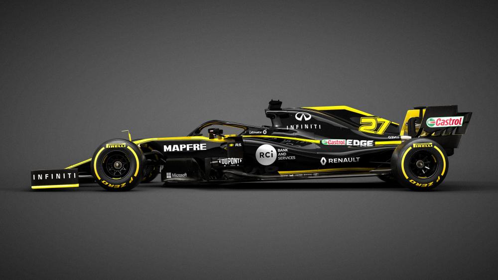 Renault F1 racing car 2019 wallpaper