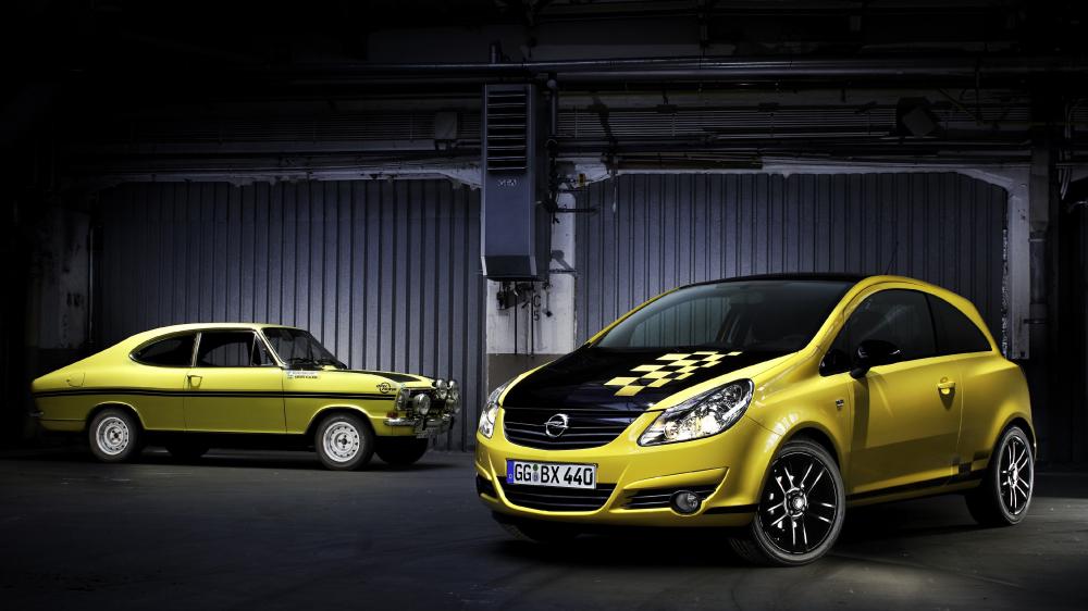 Opel Corsa then and now wallpaper