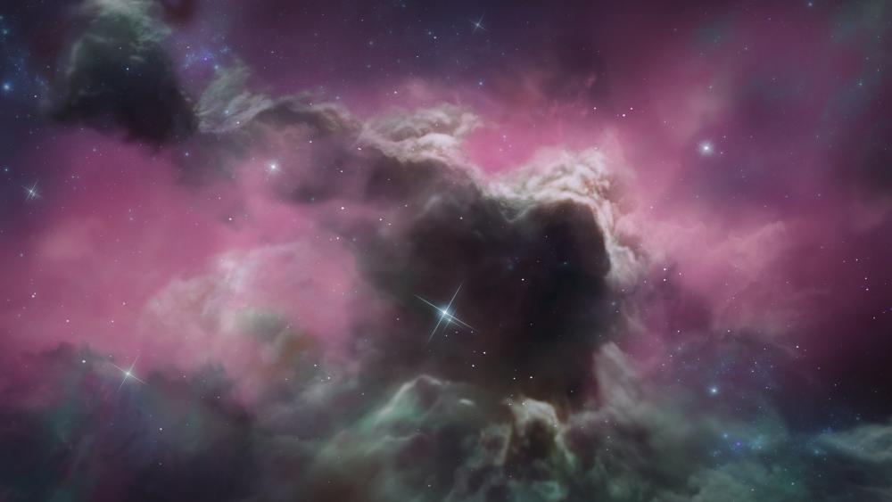 Pink universe wallpaper