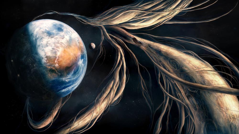 Earth - Space art wallpaper
