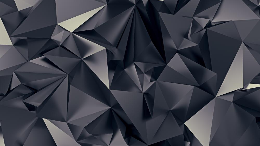 Geometric Intrigue in Grayscale wallpaper