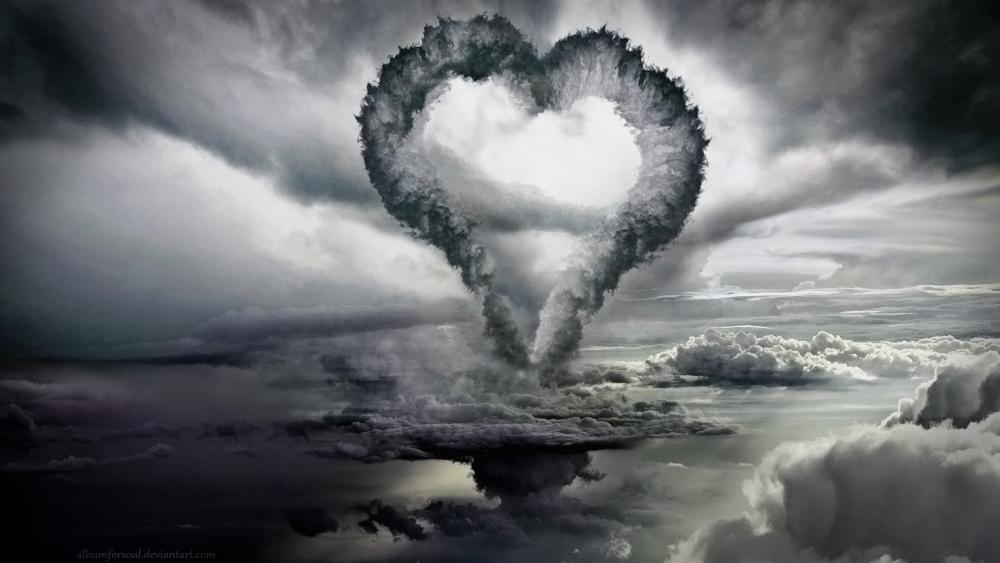 Cloud heart wallpaper
