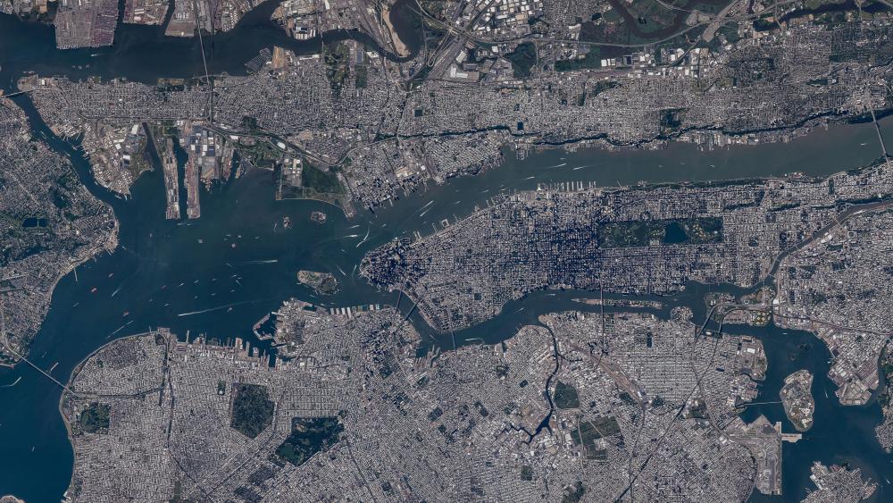 NYC from Space wallpaper