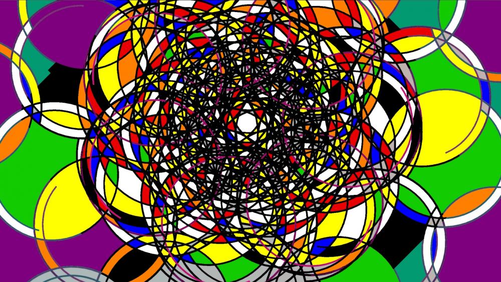 Fractals Colored Circles 2020 wallpaper