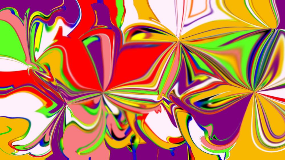 Floral swirls 2020 wallpaper