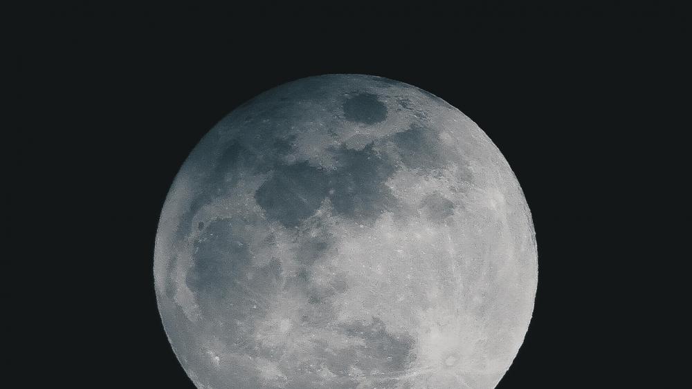 Lunar Majesty in the Night Sky wallpaper
