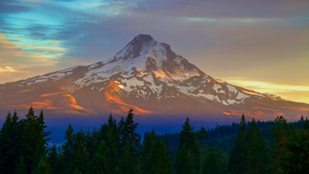 Mount Hood from Parkdale (Oregon) wallpaper