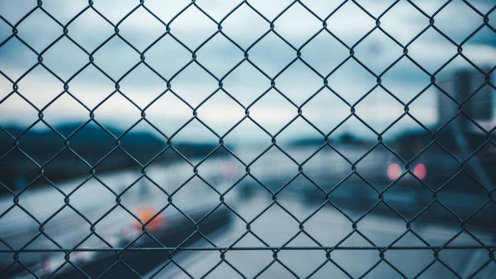 Chain link fence wallpaper